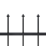 Garden Fence Steel Sturdy Rectangular Modern 277602