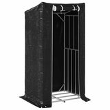 Firewood Rack with Rain Cover 100x80x200 cm Galvanised Steel 4104950