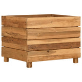 Raised Bed Varying shades of teak Solid teak wood, steel Medium 47421