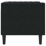 Sofa Black 74.5 x 71 x 70.5 cm Velvet 42013018