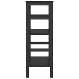 Bookshelf Black Oak 60 x 29.5 x 81 cm Engineered Wood 883916