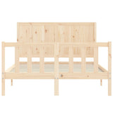 Bed Frame without Mattress 140x190 cm Solid Wood Pine 3192601