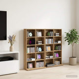 CD Cabinet 2 pcs Artisan Oak 65 x 23.5 x 97.5 cm 8012689