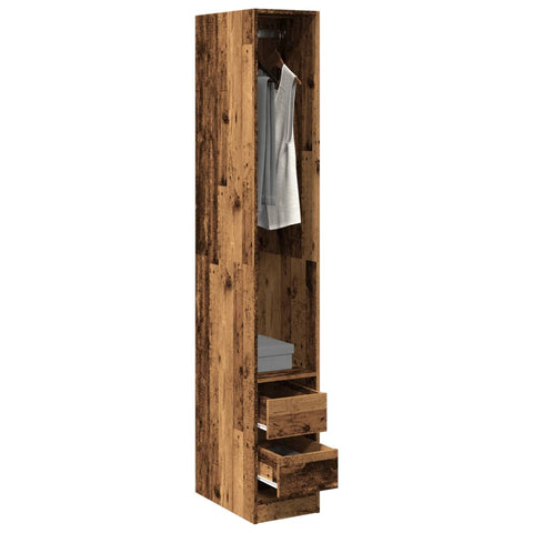 Wardrobe Old Wood 30x50x200 cm Engineered Wood 3307745