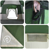 Family Tent 20-Person Green and White 745 x 700 x 217 cm 42004077