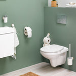 ZNTS Tiger Toilet Seat "Blade" White 426433