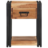 Bedside Cabinet Brown 40 x 35 x 50 cm Solid acacia wood 4016692