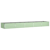 Planter Pastel Green 480 x 100 x 45 cm Galvanised Steel 42018277