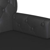Bench Black 119.5 x 64.5 x 75 cm Faux Leather 42019299