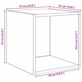TV Cabinet Set Wall-mounted 4 pcs Black Oak Engineered Wood 3393421