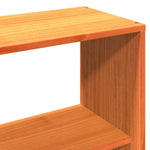 ZNTS Bookcase Bed without Mattress Wax Brown 160x200 cm Solid Wood 3322153