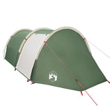 Camping Tent Tunnel 4-Person Green Waterproof 94394