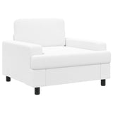 Armchair White Fabric 42043464