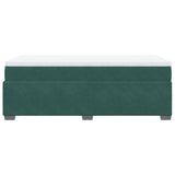 Box Spring Bed with Mattress Dark Green 90x200 cm Velvet 3285260
