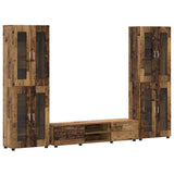 TV Cabinet Set with Shelf FLORIN 3 pcs Old Wood Engineered Wood 3397992