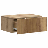 Wall-Mounted Bedside Cabinet 2 pcs Artisan Oak Engineered Wood 898464