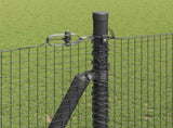 Welded Wire Fence with Concrete Base 50 x 1.5 m Grey Mesh 3352601