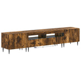 5 Piece LED TV Cabinet Smoked Oak Engineered Wood 3416521