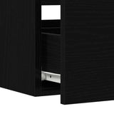 Bathroom Furniture Set 3 pcs Black Oak Engineered Wood 3334335