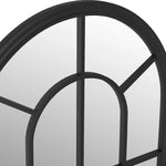 ZNTS Garden Mirror Black 60x45 cm Iron for Outdoor Use 318346