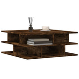 ZNTS Coffee Table Smoked Oak 70x70x29 cm Engineered Wood 840748