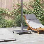 Outdoor Umbrella Base Dark grey wood look 45 x 45 x 31 cm Steel 42009948