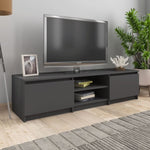 ZNTS TV Cabinet Grey 140x40x35.5 cm Engineered Wood 800650