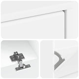 Shoe Cabinet BREDA 78 x 24 x 103 cm Engineered Wood White 897535