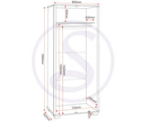 ZNTS Oliver 2 Door Wardrobe 100-101-205