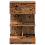 Bedside Cabinet Old Wood 40x35x65 cm Engineered Wood 856748