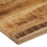 Table Top 90x80x2.5 cm Live Edge Solid Wood Rough Mango 370363