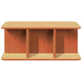 Coffee Table Wax Brown 80 x 39.5 x 33.5 cm Solid pine wood 873522