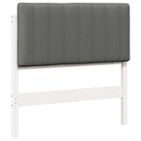 Upholstered Headboard with Headboard White and Light Grey 90 cm 880202