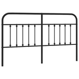 Metal Replace Headboard Black 160 cm 352613