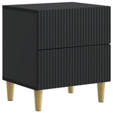 Bedside Cabinet Black 43 x 34.5 x 48 cm Engineered Wood 894527