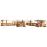 Outdoor Sofa Set 9 pcs Natural Solid Acacia Wood 3373199