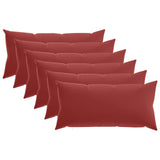 Cushion with Pillow HEERLEN 6 pcs Wine Red Polyester 925450