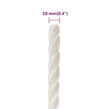 Work Rope White 10 mm 500 m Polypropylene 153054
