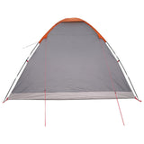 Camping Tent with Roof Grey and Orange 335 x 275 x 180 cm 42028639