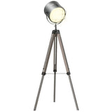 Floor Lamp with Adjustable Tripod for Living Room Bedroom, Vintage Spotlight Reading Lamp with Wood T3398P342225