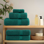 ZNTS Premium Sauna Towels SOLUND 2 pcs Green 80x200 cm 600 gsm 137338