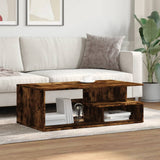 Coffee Table Smoked Oak 102x55x35 cm Engineered Wood 848014