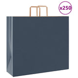 Paper Bags 250 pcs with Handles Blue 54x15x49 cm 4101934