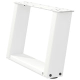 Coffee Table Legs U-Shaped 2 pcs White 40x cm Steel 4012741