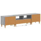 3 Piece LED TV Cabinet Grey Sonoma Engineered Wood 3416506