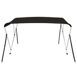 3-bow Bimini Top Black 183x196x137 cm 94805