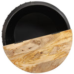 ZNTS Coffee Table Round 53x43 cm Solid Mango Wood 287484