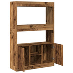 Highboard Old Wood 92x33x140 cm Engineered Wood 3309616