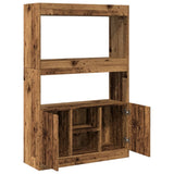 Highboard Old Wood 92x33x140 cm Engineered Wood 3309616