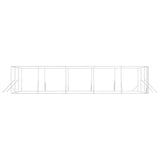 Outdoor Dog Kennel Silver 6x10x2 m Galvanised Steel 3190461